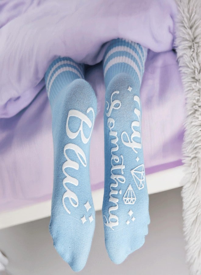 فنكي جونك جوارب قطنية مخططة مزدوجة من فانكي جانك - ماي سامثينج بلو (أزرق فاتح) - Image 4